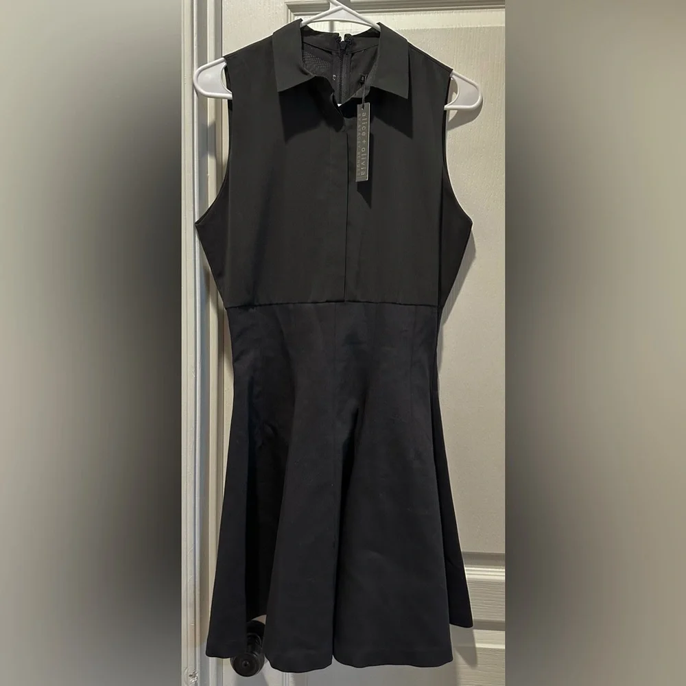 NWT Alice +Olivia Employed by Stacey Bendet Flirty Skater Mini Dress CL3